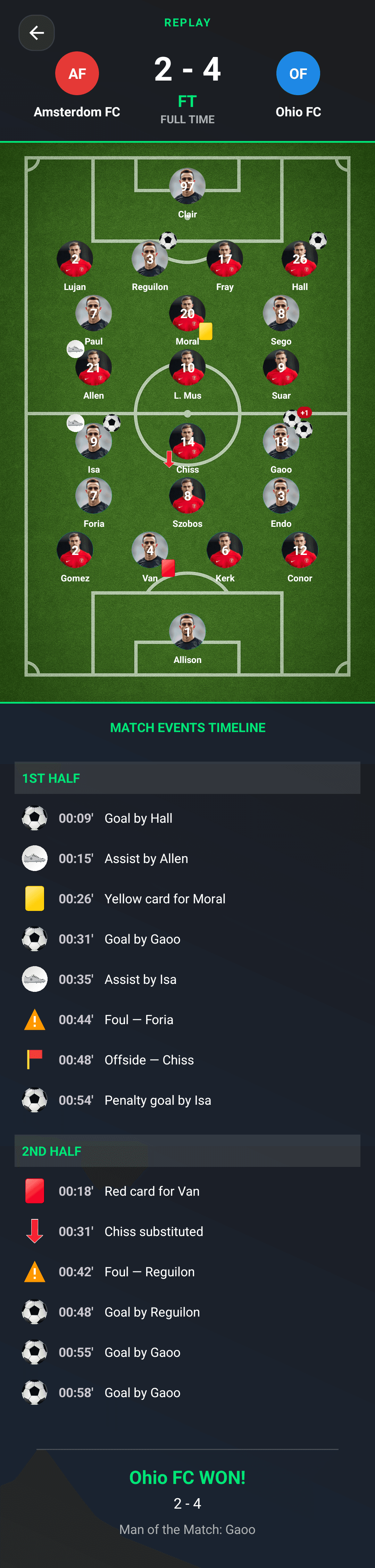 Foosoc live match event feed